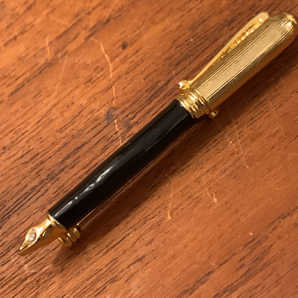 VINTAGE FOUNTAIN PEN BROOCH. - Picture 4 of 7